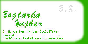 boglarka hujber business card